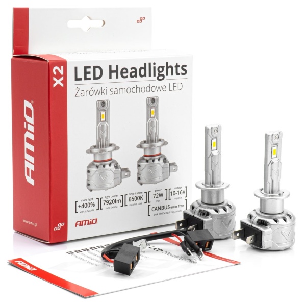 Kit Led H1 Amio X2 Series Canbus 72W 02970